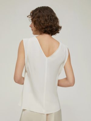 Crepe de Chine Top - Ivory