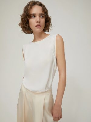 Crepe de Chine Top - Ivory