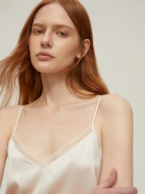 Silk-Satin Top - White
