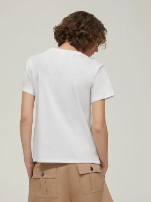 Jewel-Detail T-Shirt - White