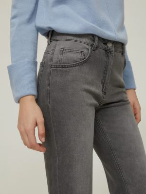 Wide Cady Trousers - Navy