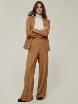 Slim-Fit Trousers - Ivory
