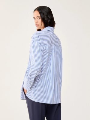 Oversized Poplin Shirt - Corn Blue