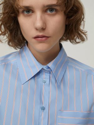 Oversized Poplin Shirt - Light Blue