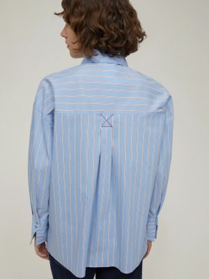Oversized Poplin Shirt - Light Blue