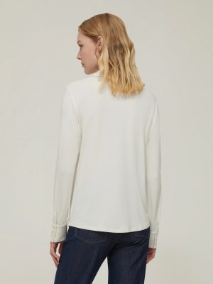 Stretch Jersey Shirt - Ivory