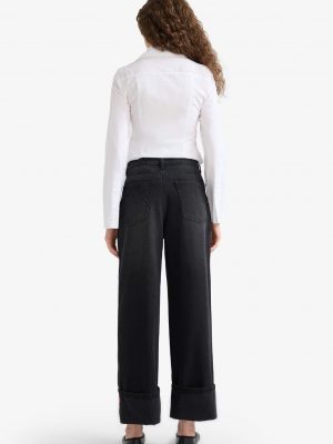 Relax Fit High Waist Straight Leg Jeans