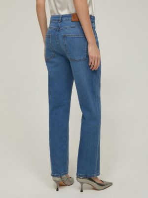 Indigo Tapered Architectural Jeans