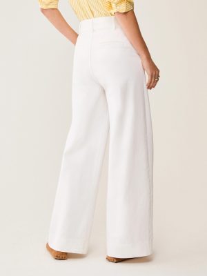 Azure Bull Denim Straight-Loose Jeans