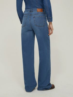 Raw-Cut Relaxed Puddle Jeans
