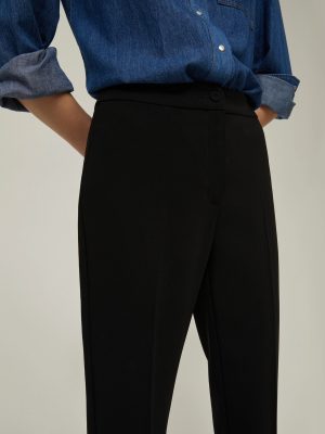 Azure Cady Tapered Tailored Trousers