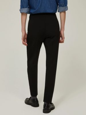Azure Cady Tapered Tailored Trousers