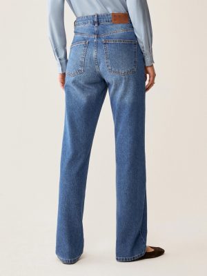 Indigo Classic Straight-Cut Jeans