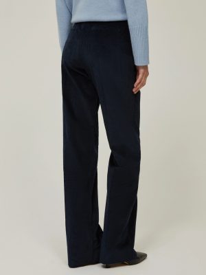 Slate Wool Twill Tapered Trousers