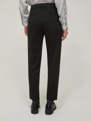 Azure Printed Fluid Twill Trousers