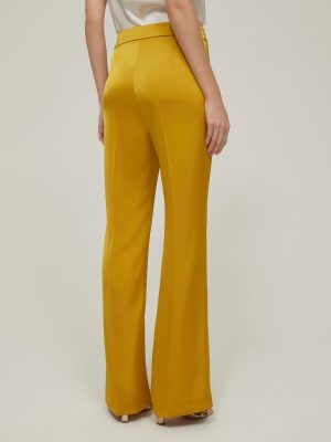 Midnight Onyx Slit-Hem Tapered Trousers
