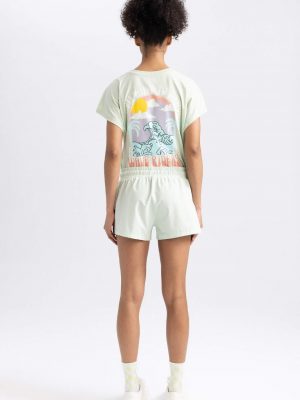 Frosted Mint Textured Swim Shorts