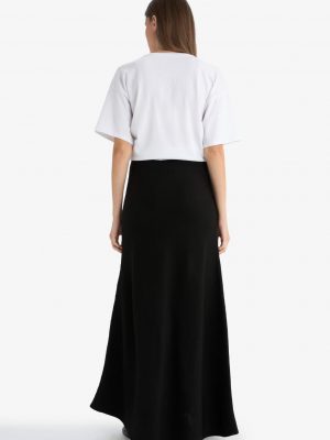 Midnight Onyx A-Cut Knitwear Skirt