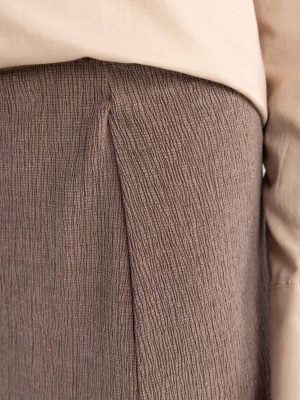 Desert Stone Architectural Pencil Midi Skirt