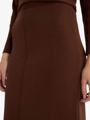 Sepia Sands Pencil Maxi Knit Skirt