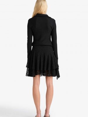 Midnight Onyx Fitted Crepe Blouse