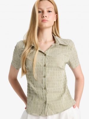 Desert Sand Fitted Textured Shirt