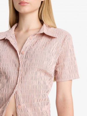 Blush Petal Fitted Textured Shirt