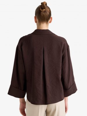 Chestnut Terra Loose-Fit Collared Shirt