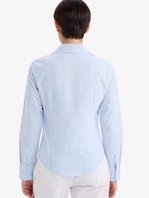 Azure Horizon Fitted Oxford Shirt