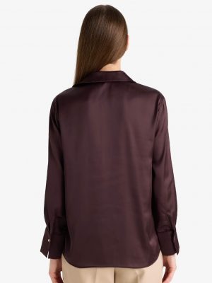 Sepia Satin Architectural Shirt