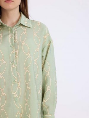 Frosted Mint Artisanal Printed Tunic