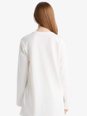 Pristine Ivory Crew Neck Tailored Tunic