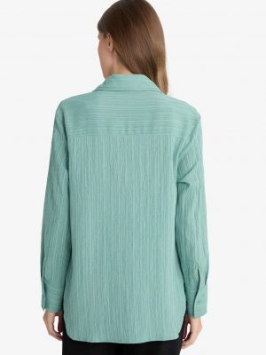 Azure Turquoise Relaxed Artisanal Tunic