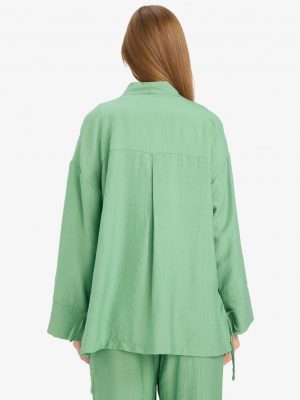 Emerald Crinkle Architectural Tunic