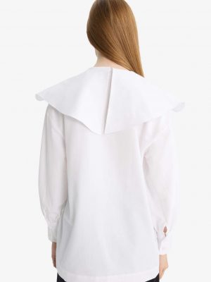 Pristine Ivory Relaxed Poplin Tunic